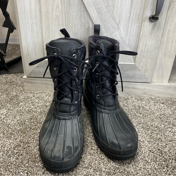 Sperry Top Sider Gosling Quilted Duck Boots Waterproof STS83693 Women's Size 9 - Picture 3 of 11